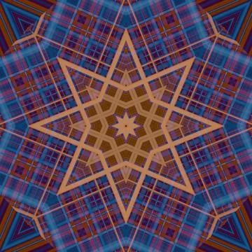 Star seamless pattern. Line pattern.  Kaleidoscopic background Stock Photos
