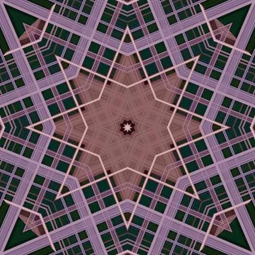 Star seamless pattern. Line pattern.  Kaleidoscopic background 스톡 사진