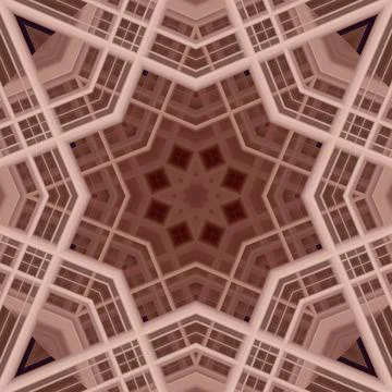 Star seamless pattern. Line pattern.  Kaleidoscopic background Foto stock