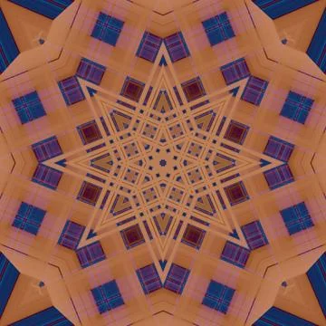 Star seamless pattern. Line pattern.  Kaleidoscopic background Stock Photos