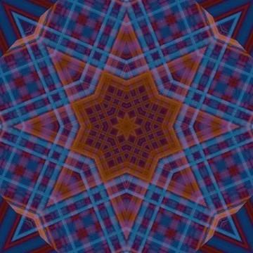 Star seamless pattern. Line pattern.  Kaleidoscopic background 스톡 사진