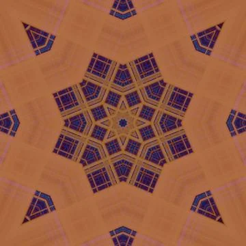 Star seamless pattern. Line pattern.  Kaleidoscopic background Foto stock