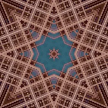 Star seamless pattern. Line pattern.  Kaleidoscopic background Foto stock