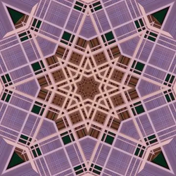 Star seamless pattern. Line pattern.  Kaleidoscopic background Foto stock