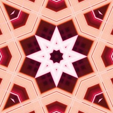 Star seamless pattern. Line pattern.  Kaleidoscopic background Foto stock