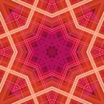 Star seamless pattern. Line pattern.  Kaleidoscopic background Stock Photos