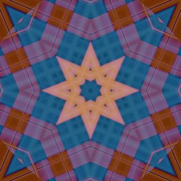 Star seamless pattern. Line pattern.  Kaleidoscopic background Foto stock