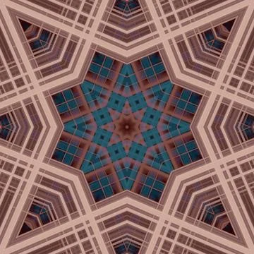 Star seamless pattern. Line pattern.  Kaleidoscopic background Stock Photos