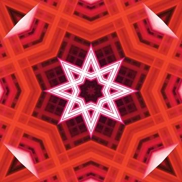 Star seamless pattern. Line pattern.  Kaleidoscopic background 스톡 사진