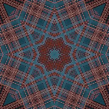 Star seamless pattern. Line pattern.  Kaleidoscopic background Foto stock