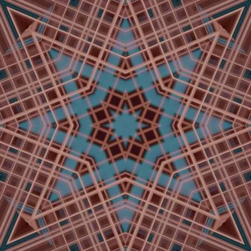 Star seamless pattern. Line pattern.  Kaleidoscopic background Foto stock