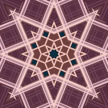 Star seamless pattern. Line pattern.  Kaleidoscopic background 写真素材