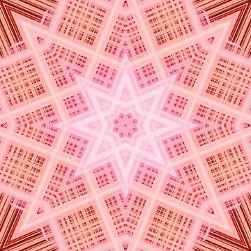 Star seamless pattern. Line pattern.  Kaleidoscopic background 写真素材
