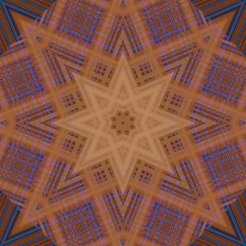 Star seamless pattern. Line pattern.  Kaleidoscopic background 写真素材