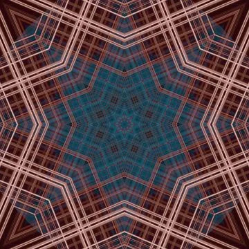 Star seamless pattern. Line pattern.  Kaleidoscopic background 写真素材