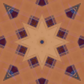 Star seamless pattern. Line pattern.  Kaleidoscopic background Foto stock