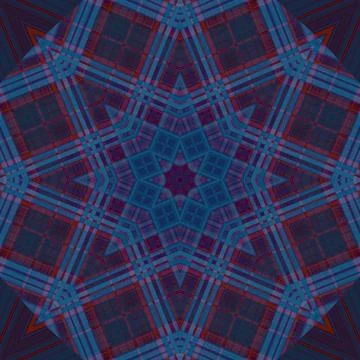 Star seamless pattern. Line pattern.  Kaleidoscopic background Foto stock