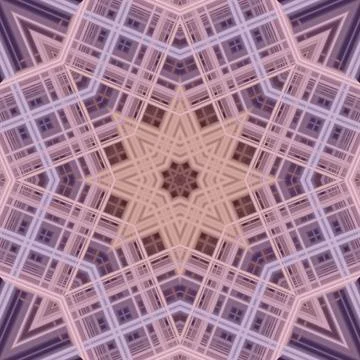 Star seamless pattern. Line pattern.  Kaleidoscopic background 스톡 사진