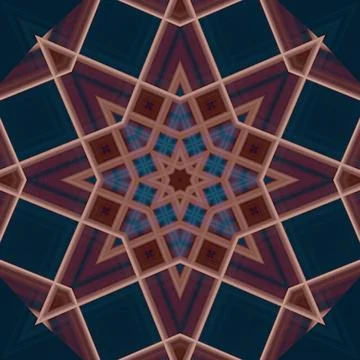 Star seamless pattern. Line pattern.  Kaleidoscopic background Foto stock