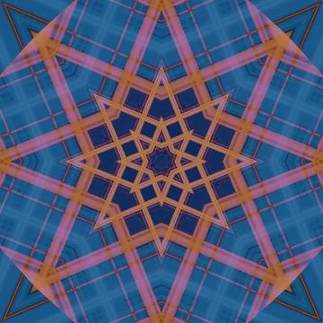 Star seamless pattern. Line pattern.  Kaleidoscopic background Stock Photos