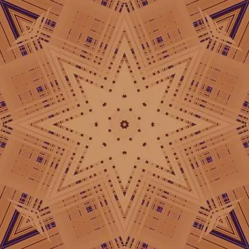 Star seamless pattern. Line pattern.  Kaleidoscopic background 写真素材