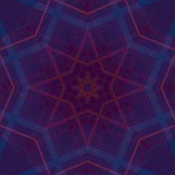 Star seamless pattern. Line pattern.  Kaleidoscopic background Stock Photos