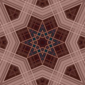 Star seamless pattern. Line pattern.  Kaleidoscopic background Stock Photos