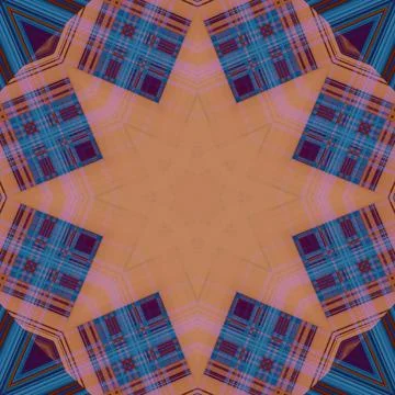 Star seamless pattern. Line pattern.  Kaleidoscopic background Foto stock