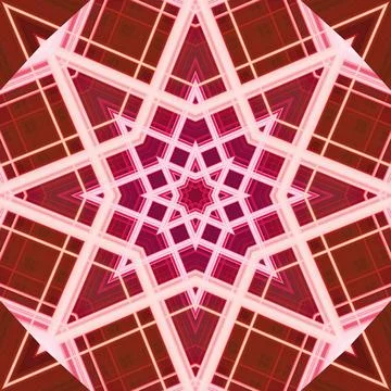 Star seamless pattern. Line pattern.  Kaleidoscopic background Foto stock