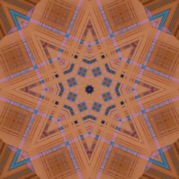 Star seamless pattern. Line pattern.  Kaleidoscopic background Stock Photos