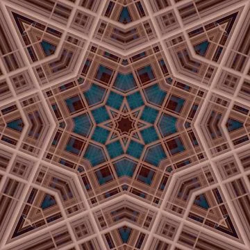Star seamless pattern. Line pattern.  Kaleidoscopic background 스톡 사진