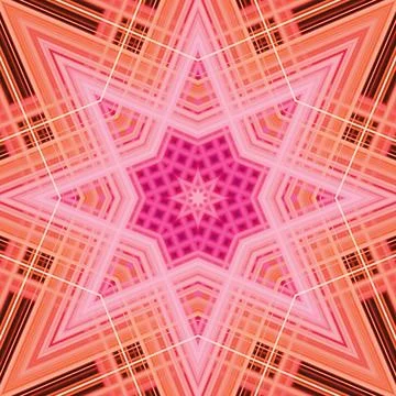 Star seamless pattern. Line pattern.  Kaleidoscopic background Foto stock