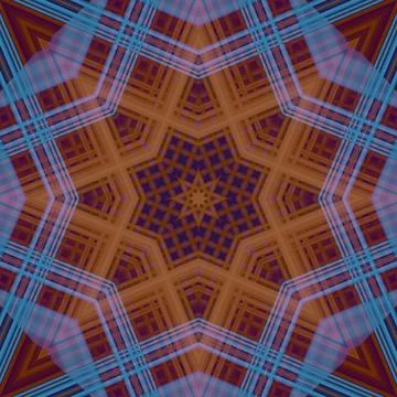Star seamless pattern. Line pattern.  Kaleidoscopic background 스톡 사진