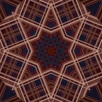 Star seamless pattern. Line pattern.  Kaleidoscopic background 写真素材