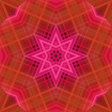 Star seamless pattern. Line pattern.  Kaleidoscopic background Foto stock