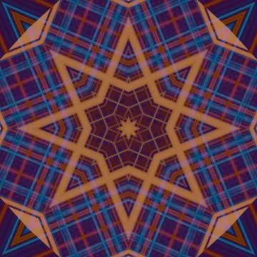 Star seamless pattern. Line pattern.  Kaleidoscopic background 스톡 사진