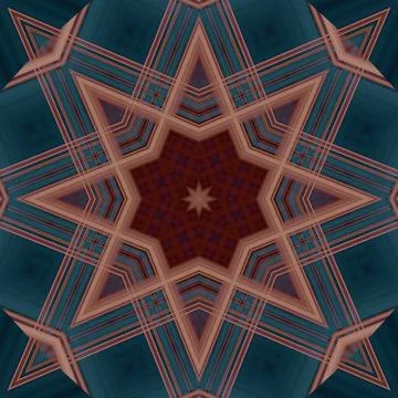 Star seamless pattern. Line pattern.  Kaleidoscopic background 스톡 사진