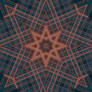 Star seamless pattern. Line pattern.  Kaleidoscopic background Stock Photos