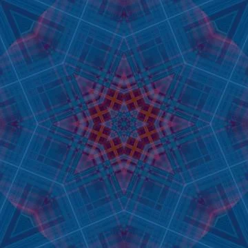 Star seamless pattern. Line pattern.  Kaleidoscopic background 写真素材