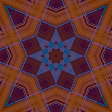 Star seamless pattern. Line pattern.  Kaleidoscopic background Foto stock