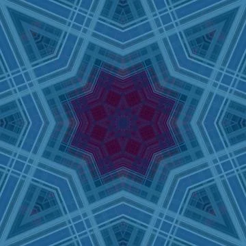 Star seamless pattern. Line pattern.  Kaleidoscopic background 스톡 사진