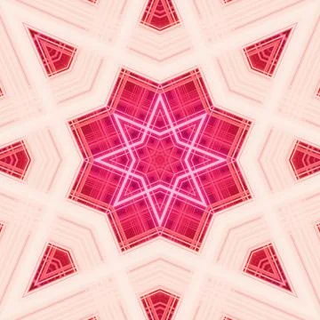 Star seamless pattern. Line pattern.  Kaleidoscopic background Foto stock