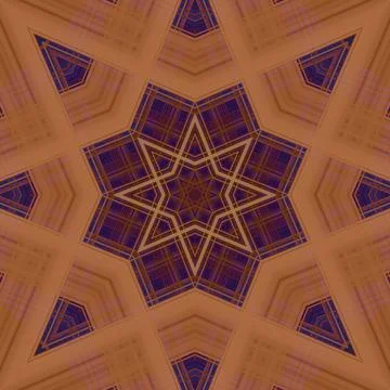 Star seamless pattern. Line pattern.  Kaleidoscopic background Foto stock