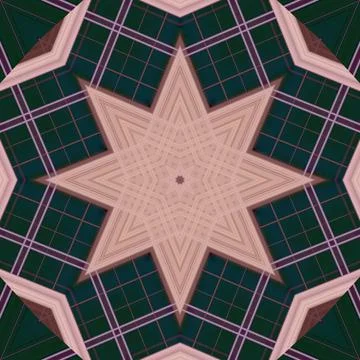 Star seamless pattern. Line pattern.  Kaleidoscopic background Stock Photos