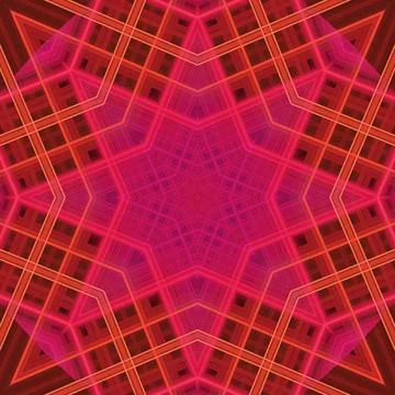 Star seamless pattern. Line pattern.  Kaleidoscopic background Foto stock