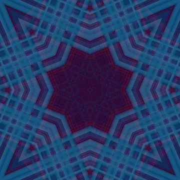 Star seamless pattern. Line pattern.  Kaleidoscopic background Foto stock