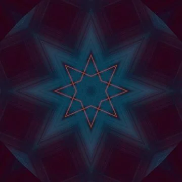 Star seamless pattern. Line pattern.  Kaleidoscopic background 写真素材
