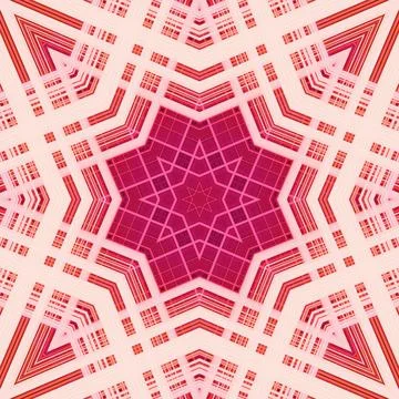 Star seamless pattern. Line pattern.  Kaleidoscopic background Foto stock