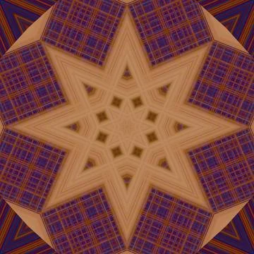 Star seamless pattern. Line pattern.  Kaleidoscopic background Foto stock