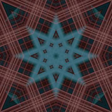 Star seamless pattern. Line pattern.  Kaleidoscopic background Foto stock